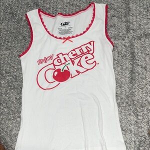 Kids' White and Red Tank Top